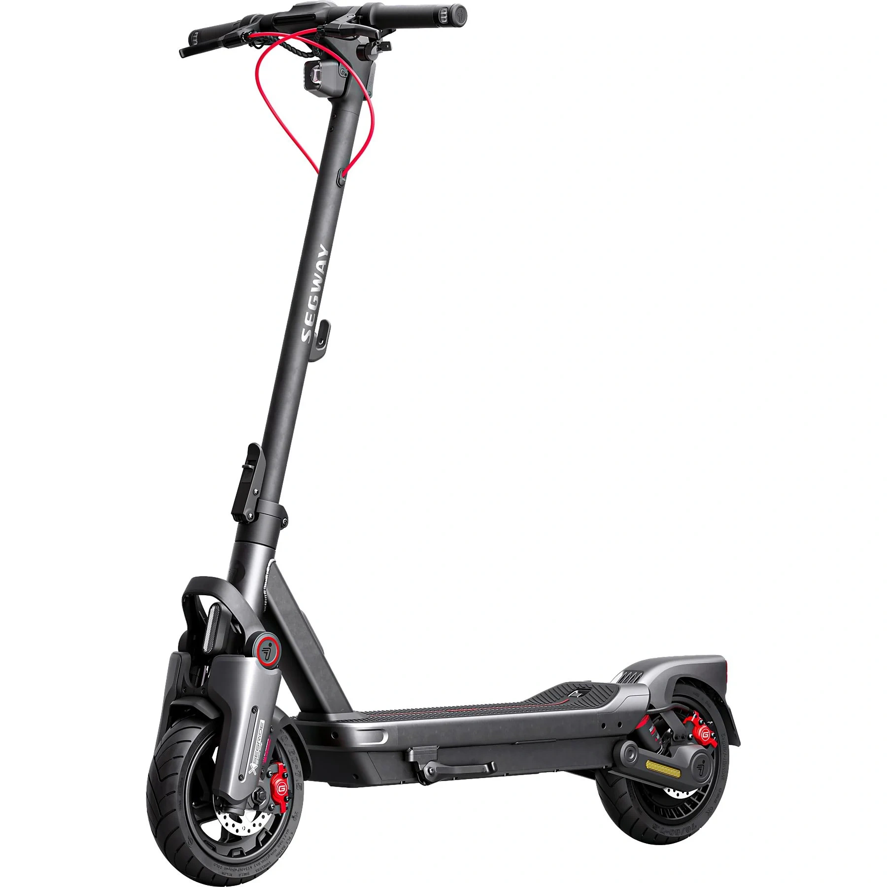 SEGWAY Ninebot MAX G3 D – E-Scooter (11 Zoll) Schwarz / Silber / Rot