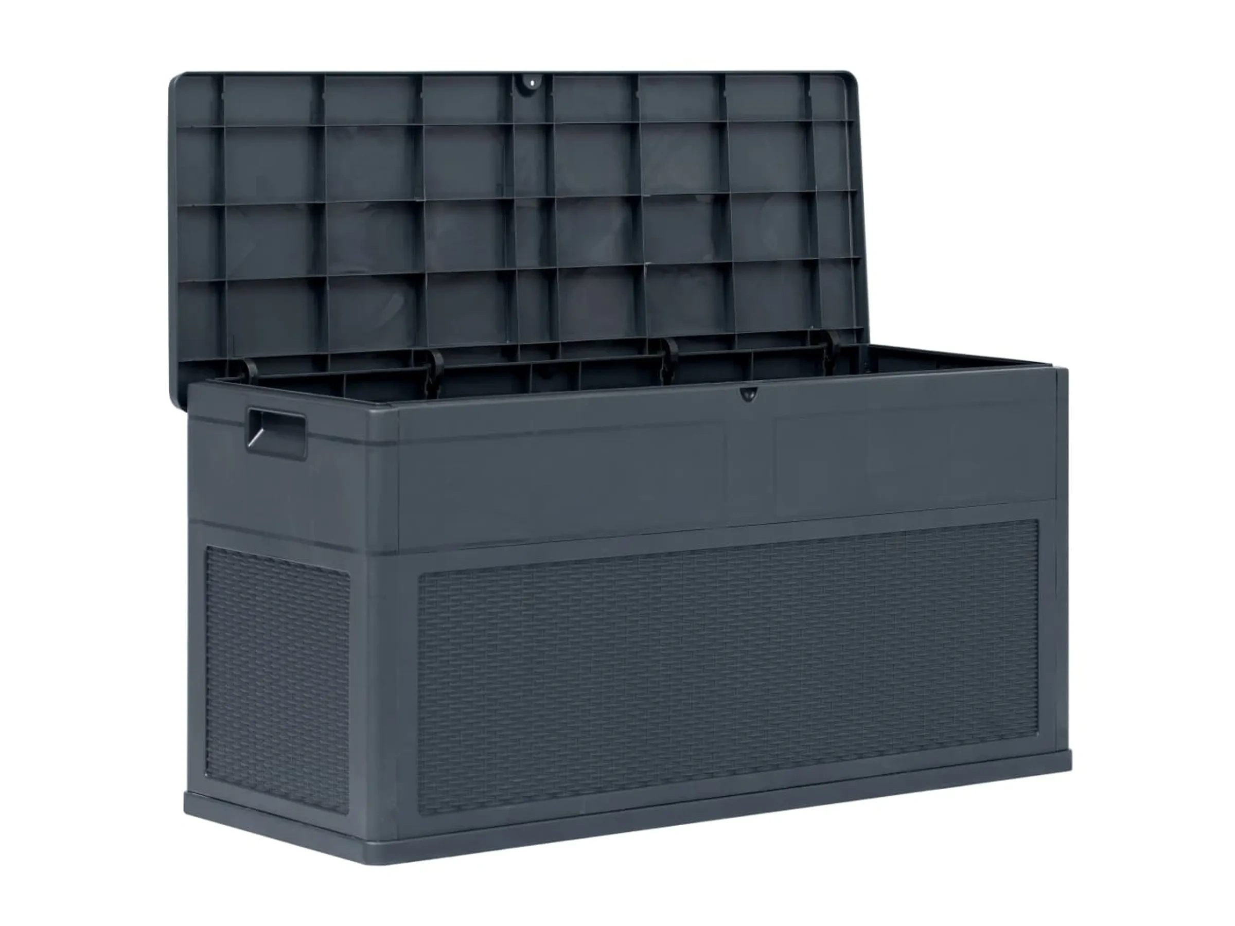 vidaXL Garten-Aufbewahrungsbox – 320 L, Anthrazit