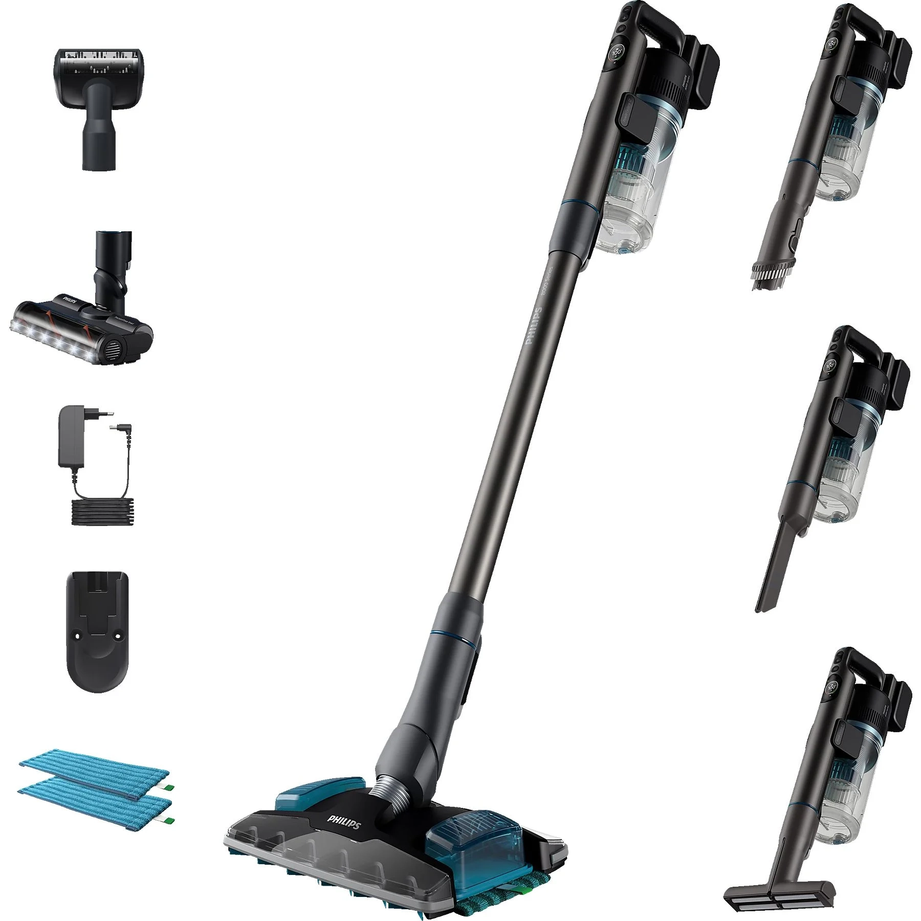 PHILIPS XC8055/01 Aqua Plus – 8000 Series Kabelloser Stielsauger